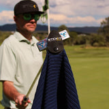 STICKIT XL Magnetic Golf Towel, Premium 35" x 20" Microfiber with Deep Waffle Pockets, Industrial Strength Magnet | Ultra-Absorbent