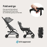 Mompush Velo Compact Travel Stroller One Second Fold