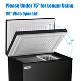 Chest Freezer Deep Freezer for Garage 5.0 Cu.Ft Compact Freezer Only Adjustable 7 Thermostat and Removable Basket Energy Saving for Garage Basement Dorm Apartment Kitchen Business