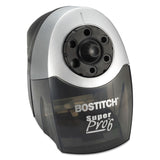Electric Pencil Sharpener - Battery or Cord Powered Portable Sharpener, Grey Bostitch