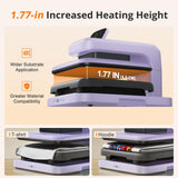 HTVRONT Auto Heat Press 2 - Heat Press Machine for T Shirts with Adjustable Pressure & Higher Heating Height, Heats Up Fast & Evenly Heat Press 15x15 for HTV, Sublimation, Heat Transfer Projects