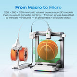 3D Printer with Automatic Filament Reload, AI Camera Monitoring