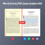 Document Scanners, Portable Document Scanner 1200 Pro 12MP Fast Scan 1s/Pa Paper Protection No Jams/No Scratches,Portable scanners for documents