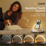 Vivilumens Birthday Gifts for Women 6 in 1 Bedside Lamps with Wireless Charger Bluetooth Speaker White Noise Machine Music Table Lamp Night Light Personalized Gift for Mom Teens Girls(Sound Upgrade