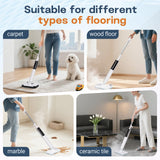Steam Mop, Detachable Handheld Steam Cleaner for Home,1200W Heat to 260 °F in 20S, 2 Steam Modes & LED Display, 23FT Cord, Steam Mops for Floor Cleaning, Hardwood,Bathroom, Tile, Carpets