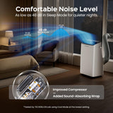 TECXERLLON 15000 BTU Portable Air Conditioner, Cools Rooms up to 800 Sq. Ft., 4-in-1 Portable AC Unit with Dehumidifier, Fan & Sleep Mode, Self-Evaporating AC for Bedroom Office Apartment