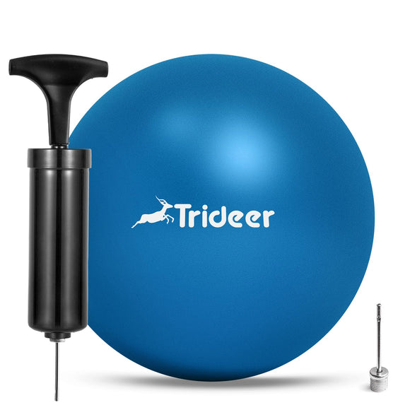 Trideer Pilates Ball 7-8 inch with Pump, Small Exercise Ball, Core Strength, Therapy Ball, Mini Yoga Ball for Yoga, Barre, Physical Therapy, AB, Core Trideer