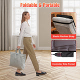 Full Body Massage Mat with Heat, 12 Vibration Nodes Massage Chair Pad with 3 Heating Levels, Multifunctional Full Body PU Relaxation Seat Back Massager with Head Neck Pillow for Home Office