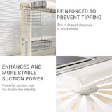 White Over the Sink Dish Drying Rack - Stable H-Frame Stainless Steel Kitchen Sink Organizer - Large Dish Rack with Utensil Holder & Cutting Board Rack - Single Tier 23.6-35.4in(23.6x11.4x20.5in)