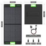 2400W Portable Power Station with 2x100W Solar Panel (Ship Separately)