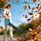 Leaf Blower Cordless, New Upgraded 1200W Brushless Motor Leaf Blower, 700CFM 200MPH with 3 Speed Modes, 160Mins Max Runtime, Handheld Electric Blower for Lawn Care, Yard, Dust & Snow (Blue)