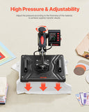 5 in 1 Heat Press Machine 12x15 Inch, 360° Swing Away Shirt Press Machine - Digital Professional Heat Transfer Tshirt Press Machine