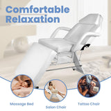 Spa Massage Chair for Salon, 881LBS Tattoo Chair with Detachable Armrests, 71''W x 25''D x 25''H Adjustable Massage Table with Removable Headrest Works as Salon Chair, Lash Bed