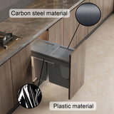 Heavy Duty Pull-Out Under Sink Trash Can Kit - Durable Kitchen Garbage Bin Drawer Slides, Space-Saving Design for Cabinets & Laundry Rooms, Effortless Organization & Cleanup