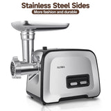ALTRA LIFE Electric Meat Grinder, 2800W Max Sausage Stuffer with 2 Blades, 3 Plates, Sausage Tube, Vegetable Cheese Grater, 2 Meat Claws, Burger Press & Kubbe Kit for Home use, Built-in Storage