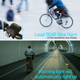 NineLeaf Bike Tail Light Rechargeable,Anti-Theft Alarm Systems,Bike Tail Light with Turn Signals,IP64 Waterproof and High Temperature Resistant,Six Lighting Modes,for Bicycles, Electric Vehicles,10PK