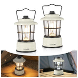 Consciot CL1 Mini Dual Light Sources LED Lantern, Retro Style Battery Powered Lamp, Dimmable Warm White and Daylight Modes, Up to 200H Run Time, Portable Atmosphere Lights for Indoor & Outdoor Use