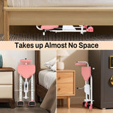 OLenyer Leg Stretcher Pink - Split Machine for Leg Stretching (New Model with Backrest and Phone Holder), Flexibility Stretching Equipment - ,Yoga, Ballet, Dance, Martial Arts