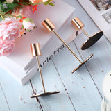Sieral Candle Holders Bulk Taper Candlesticks Holders Set Modern Decorative Metal Candelabras for Wedding Anniversary Home Dinning Table Centerpiece Xmas Party Decor(Gold,48 Pcs)