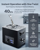 VEVOR 10L Ultrasonic Cleaner, Professional Ultrasonic Cleaner Machine with Knob Control, Stainless Steel Cleaning Machine with Basket and Cleaning Ball, for Watches, Razors, Jewelry, Coins and More