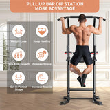 Wesfital Pull Up Bar Dip Bar Dip Station,Power Tower Dip Stand Multi-Function Workout Station Fitness Exercise Equipment for Men Women Home Gym Wesfital