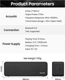 Raymate Bluetooth Speakers, 20W IPX7 Waterproof Speaker Wireless Bluetooth-V5.0, HiFi Stereo Sound, 1000mins Playtime, Portable Speaker for Home, Outdoor, Party Raymate