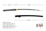 Hand Forged 1080 Steel Long-Handle Tomoe Crest Katana Full Tang Sword