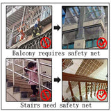 Hemp Rope Safety Net for Kids & Pets, Hand-Woven Fishing & Garden Decor, Climbing Plant Support, Balcony & Stair Anti-Fall Protection Net, Durable Rope Fence Net