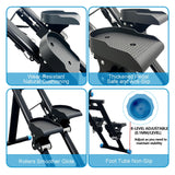 Stair Stepper for Home Gym, Foldable Vertical Climber Workout Machine, Full Body Cardio Machine with Adjustable Handles, LCD Monitor (Black)