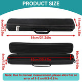 Jwthee Travel Fishing Rod Case Hard Shell, Fishing Pole Carrying Case for Travel Fishing Rod Bag Carrier Case Fishing Pole Travel Case with Shoulder Strap for Fishing Tools