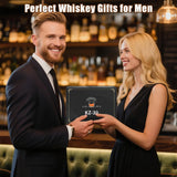 Electric Whiskey Smoker Kit, Rechargeable Cocktail Smoker Kit with 6 Wood Chips, Built-in Lighter, No Butane Needed (Black)