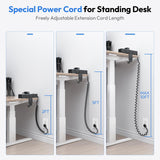 NTONPOWER Desk Clamp Power Strip 10 FT, 20W USB C Fast Charging Station