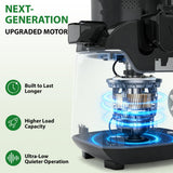 SUSTEAS Juicer Machines with 5.3" Extra Wide Chute,Cold Press Juicer for Whole Fruits & Vegetables, 64oz Capacity Juice Extractor 250W, Easy to Clean, High Juice Yield, Home Juicer, Premium Black
