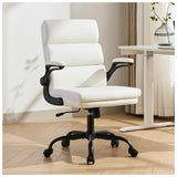 Office Chair Adjustable Desk Chair Mid Back Executive Comfortable Bonded Leather Ergonomic Back