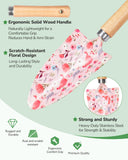 Gardening Tools, 10-Piece Gardening Gift Set for Women, Rust-Proof & Heavy-Duty Tools with Floral Organizer Bag
