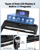 MERACH Treadmill with 15/18% Auto Incline, 55"/47"x18"/19" Wide Belt Treadmills, 0.5-8.7MPH/10MPH 3.5HP Brushless Incline Treadmill for Home, 350LBS Foldable Treadmills with Screen & APP & Heart Rate