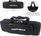 Telescopic Fishing Pole Reel Combo, 2PCS 5.9FT Collapsible Rods, 2PCS Spinning Reels, Fishing Lures Hooks, Fishing Tackle Bag All-in-one Fishing Gear Kit, Fishing Gift for Beginners Youth Kids mouhike