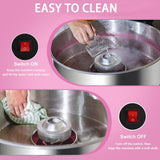 Cotton Candy Machine Commercial,Pink Electric Candy Floss Machine for Outdoor Birthday Parties,Cotton Candy Machine for Family Events, Ball Games, Festivals