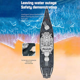 GoolRC Remote Control Warship RC Military Battleship, 1:390 Scale Remote Control Boat for Lakes and Rivers, 2.4GHz RC Armed Cruiser Boat Model with Low Battery Alarm for Adults