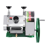 H-YEEU Manual Sugar Cane Juicer Machine, Stainless Steel Sugar Cane Juicer Press with 3 Rollers, 2 Inch Large Inlet, 110 LBS/H Output, Hand Crank Sugar Cane Squeezer for Home & Commercial Shop Use