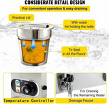 OGMOYT Buffet Server Food Warmer, 4 x 7L Commercial Food Warmer, Electric Soup Warmers Buffet Food Warmers, Steam Table for Restaurant