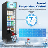 BODEGACOOLER Beverage Refrigerator and Cooler, 6.34 Cu. Ft Commercial Refrigerators for Drink, Beer, Tall Commercial Cooler