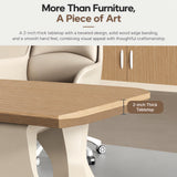 X-Comfot Executive Desk with Geometric Thickened Table Legs (125.98IN)