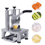 Rismanor Commercial French Fries Cutter 1/4″ 3/8″ 6 Wedges 6 Wedges to Core Stainless Steel Blades Potato Slicer Fruit Chopper for Restaurant Home Kitchen Cutting, Sliver