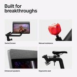 Peloton Exercise Cross Training Bike, Indoor Stationary Spin Bike for Home Workouts, Space-Friendly Exercise Equipment for Cardio and strength Workout & Indoor Cycling