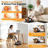 Under Desk Elliptical Machine,Electric Leg Exerciser as Seen on Tv for Seniors Adults,Portable Quiet Elliptical Exercise Machine While Sitting with 12 Adjustable Speed Auto&HR Mode for Home Office