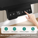 L Shaped Standing Desk with Power Outlets, 70.1" Electric Standing Desk Adjustable Height Sit Stand Corner Standing Desks