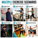 ONYXARAEL Resistance Bands Set, Anti-Snap Workout Bands with Handles, Stackable Resistance Bands for Men & Women, Home Gym Equipment with Door Anchor for Strength Training & Full Body Workout