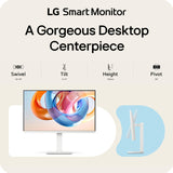 LG 27U730SA-W 27-Inch Smart 4K UHD (3840 x 2160) IPS Computer Monitor, HDR10