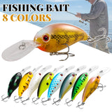 YONGZHI Fishing Lures Shallow Deep Diving Swimbait Crankbait Fishing Wobble Multi Jointed Hard Baits for Bass Trout Freshwater and Saltwater 8PCS